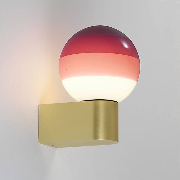 MARSET LED-Wandlampe Dipping Light A1, burgunderrot/messing günstig online kaufen
