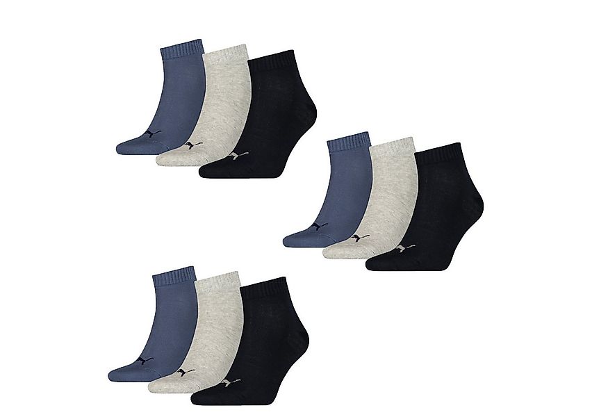 PUMA Kurzsocken Bequeme Quarter Socken aus Baumwollmischung (9-Paar) günstig online kaufen