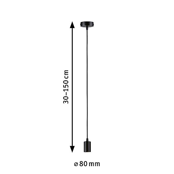 Paulmann Pendelleuchte »Ravi IP44 max 1x60W 230V Metall«, Leuchtmittel E27 günstig online kaufen