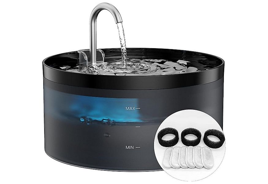 LuxusKollektion Katzen-Halsband Katzenbrunnen Trinkbrunnen Schwarz 3.2L 6 F günstig online kaufen