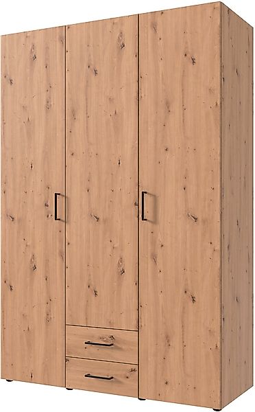 Wimex Drehtürenschrank »Mugano« mit langen oder kurzen Griffen aus Metall, günstig online kaufen