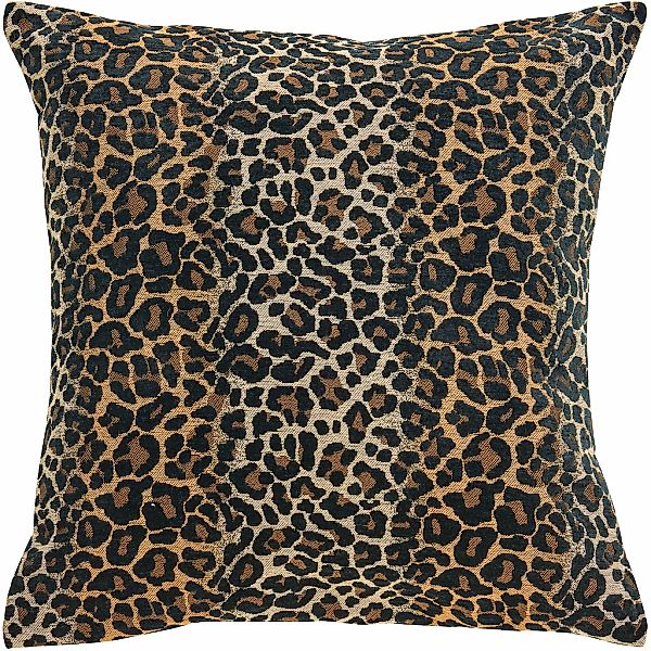 done. Kissenhülle "Leopard" Jaquardgewebte Kissenhülle im Leoparden-Look günstig online kaufen