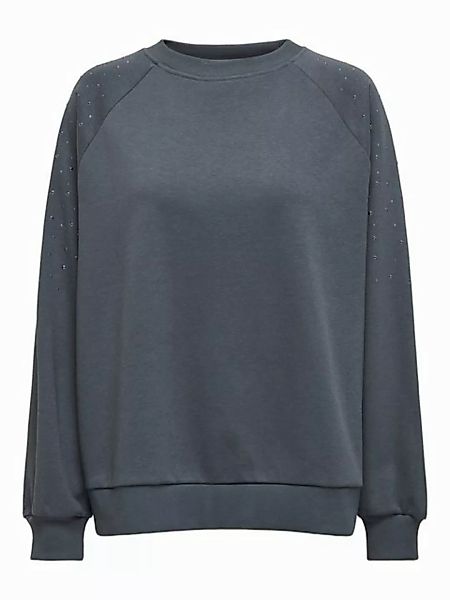 ONLY Sweatshirt "ONLKIARA L/S O-NECK OVERSIZE STUDS SWT" günstig online kaufen