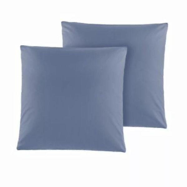 Giancasa Kissenhüllen Renforcé 9 Farben BGHI blau-kombi Gr. 40 x 80 günstig online kaufen