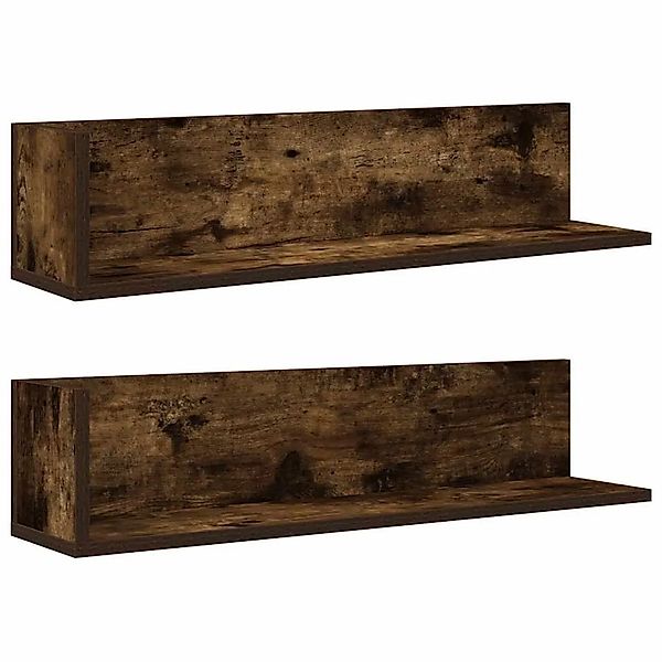 vidaXL Wandregale 2 Stk Räuchereiche 75x16,5x16,5 cm Holzwerkstoff 860035 günstig online kaufen