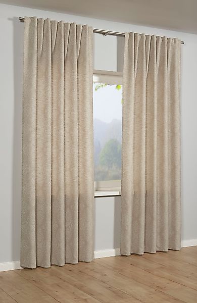 Sehlbach Gardine Schal Jacquard Ornamente, Schlaufen günstig online kaufen