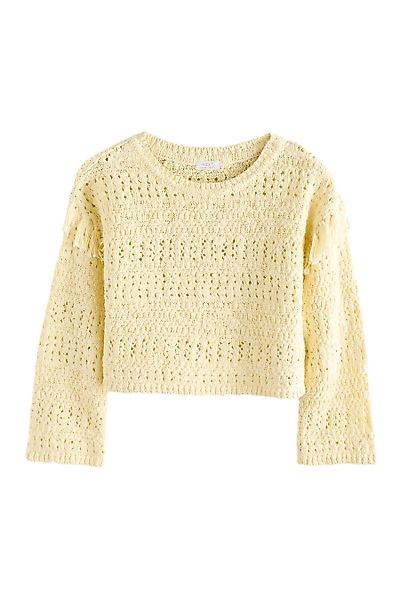 Next Strickpullover Häkelpullover mit Quastendetails 100 % günstig online kaufen