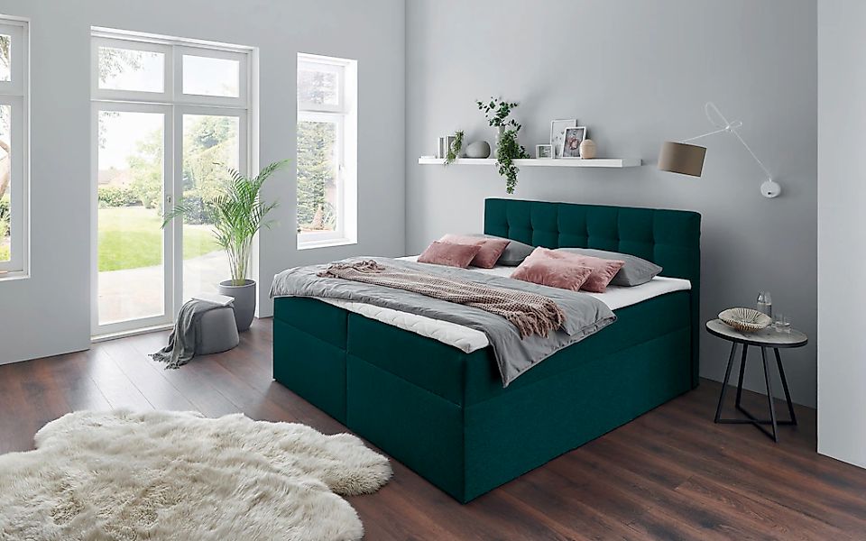 Places of Style Boxbett "Carolin", mit Nische inkl. gepolsterter Unterlage günstig online kaufen