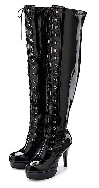 LASCANA Belle Affaire High-Heel-Stiefelette zum Schnüren Overkneestiefel mi günstig online kaufen