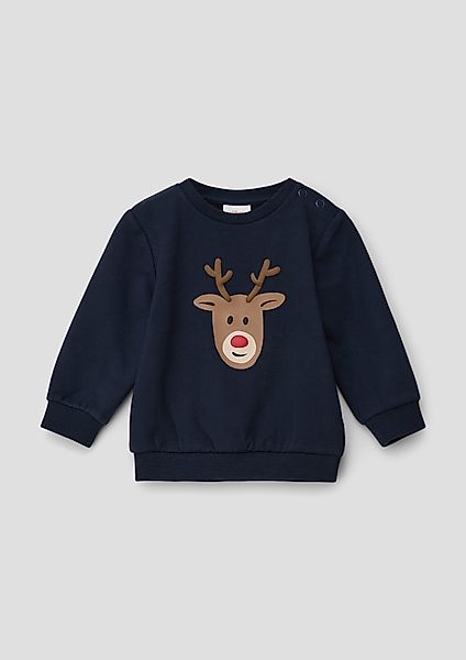 s.Oliver Sweatshirt Sweatshirt mit gummiertem Print günstig online kaufen