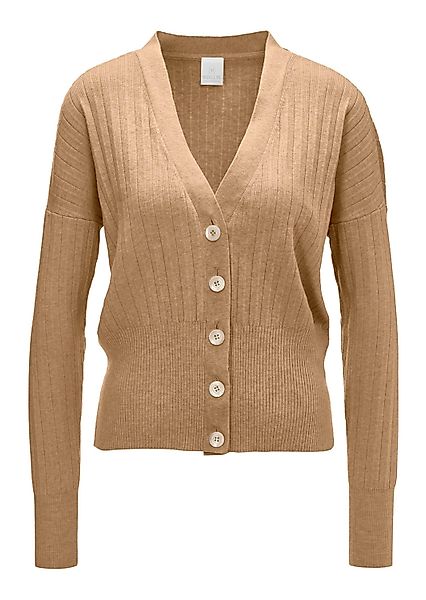 MADELEINE Strickjacke Kurze Strickjacke mit V-Ausschnitt günstig online kaufen