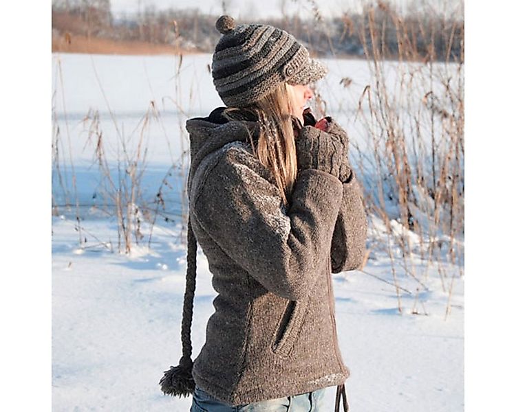 McRon Strickmütze Wollmütze Modell Nele gefüttert mit Fleece günstig online kaufen