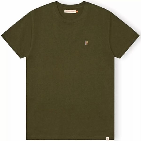 Rvlt Revolution  T-Shirts & Poloshirts T-Shirt Regular 1364 POS - Army Mel günstig online kaufen