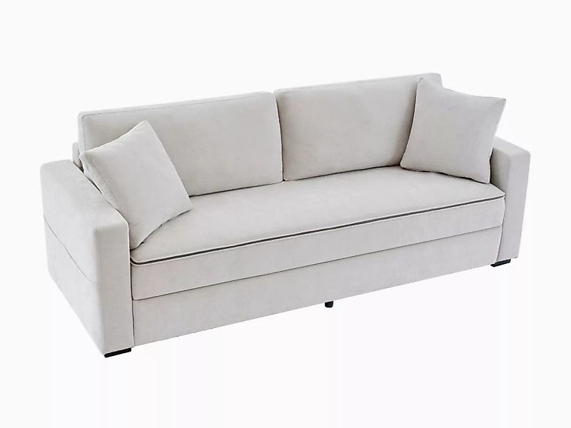 Sofa mit Schlaffunktion 3-Sitzer - Sitzfläche mit Memory Schaum - Stoff - G günstig online kaufen