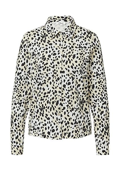 s.Oliver Hemdbluse – elastische Jerseybluse mit Knopfleiste günstig online kaufen