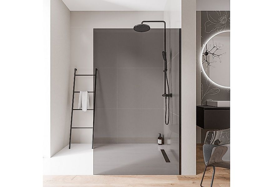 Bernstein Walk-in-Dusche EX102-1 70x200cm Grau, (Einzelelement), 10 mm Grau günstig online kaufen