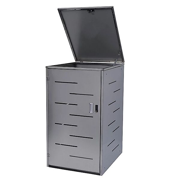 PROREGAL Mülltonnenbox 116,5x66x80cm Erweiterbar Edelstahl 30kg günstig online kaufen