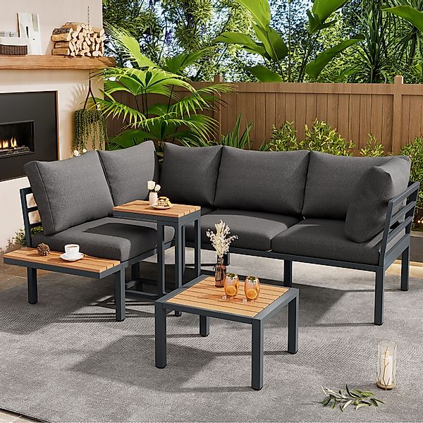BlingBin Gartenlounge-Set Garten-Lounge-Set, Gartenmöbel Set, Outdoor-Sofa- günstig online kaufen