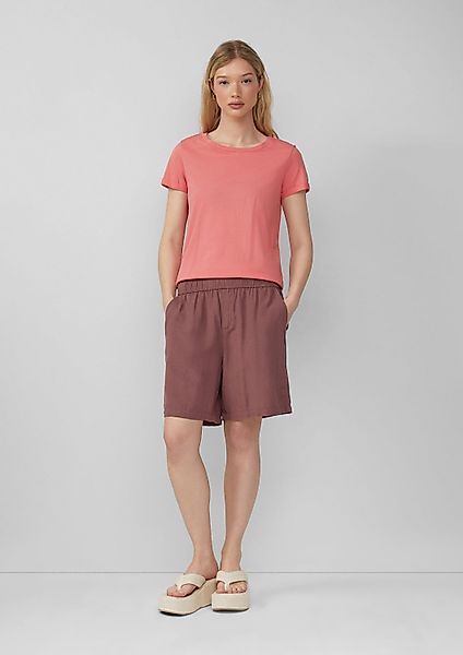 QS Shorts Hose Leinenmix-Shorts mit Elastikbund günstig online kaufen