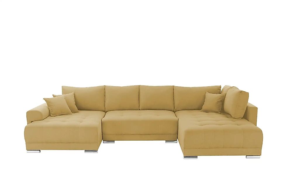 Wohnlandschaft mit Schlaffunktion Lemie ¦ gelb ¦ Maße (cm): B: 356 H: 85 T: günstig online kaufen
