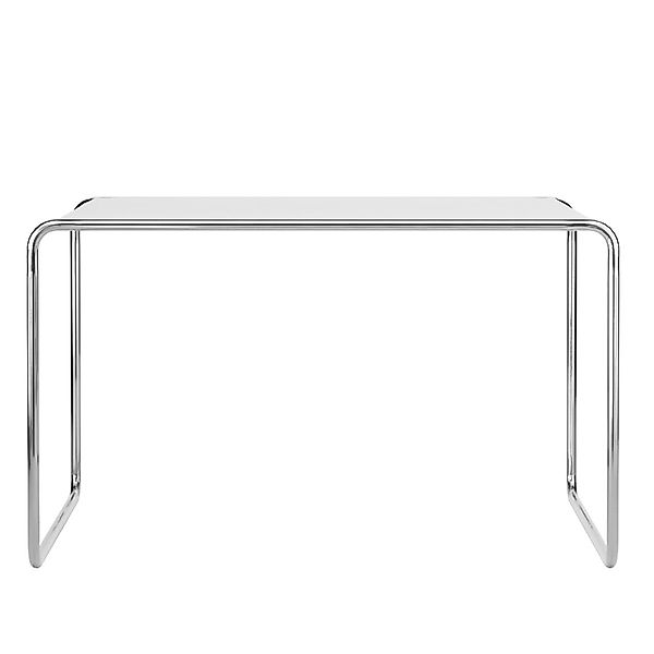 THONET Stahlrohr Schreibtisch S 285/0 | Buche weiß lasiert | Gestell verchr günstig online kaufen
