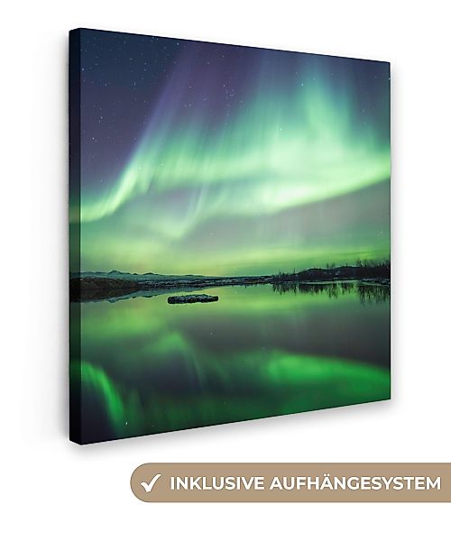 OneMillionCanvasses® Leinwandbild Nordlicht - See - günstig online kaufen