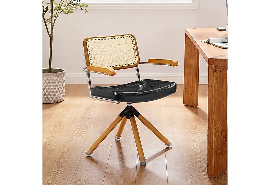 Art Leon Esszimmerstuhl CC058 (Mid Century Modern Drehstuhl ohne Rollen Far günstig online kaufen