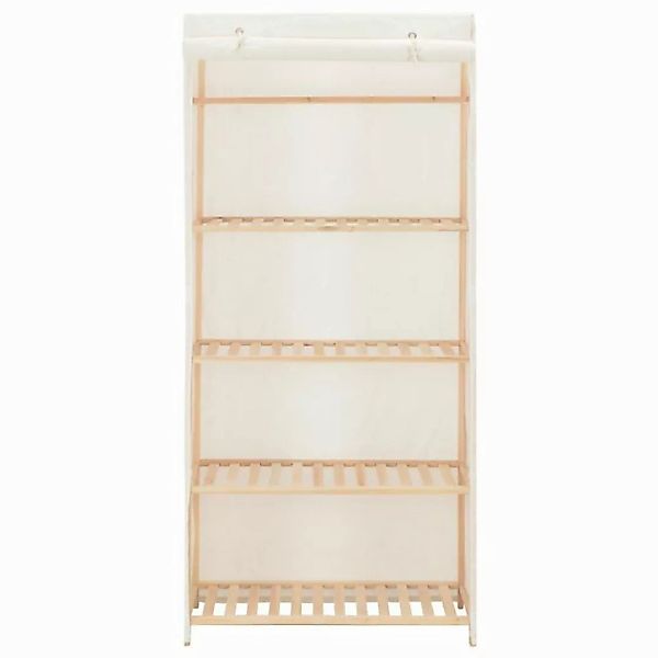 vidaXL Kleiderschrank Kleiderschrank Stoffschrank Weiß 79 x 40 x 170 cm Sto günstig online kaufen