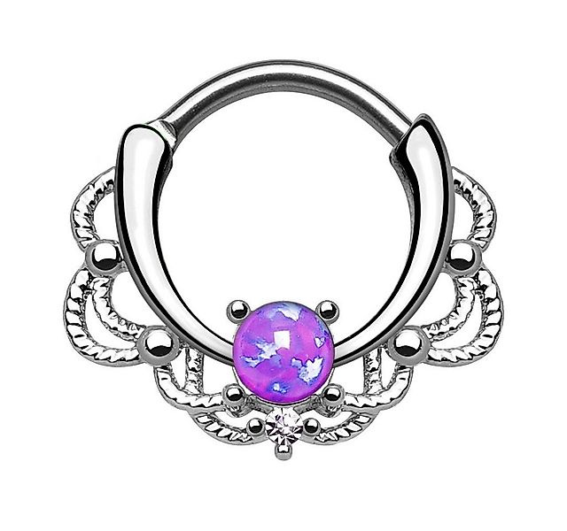 Taffstyle Nasenpiercing Piercing Septum Tragus Helix Ohr mit Opal, Universa günstig online kaufen