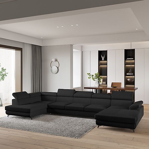 Masseno Ecksofa MONTIVA mit Schlaffunktion U-Form, günstig online kaufen