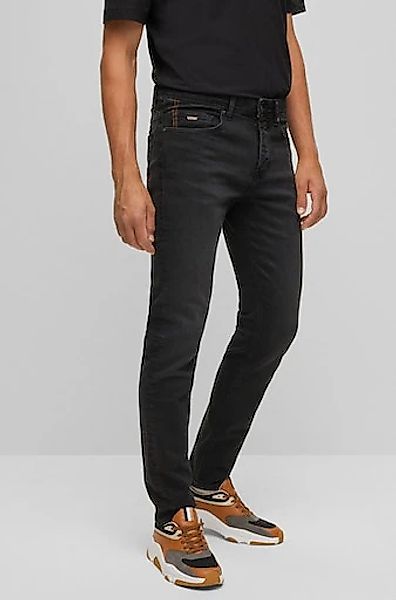BOSS ORANGE Tapered-fit-Jeans "Taber BC P", mit Leder-Badge günstig online kaufen