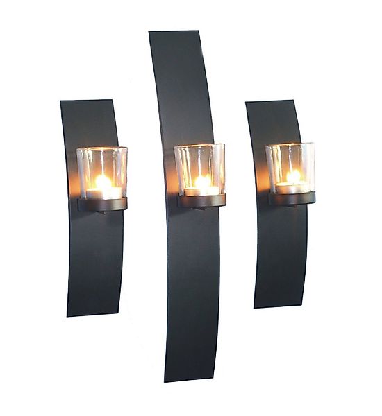 Spetebo Wandkerzenhalter Wandkerzenhalter - 3er Set günstig online kaufen