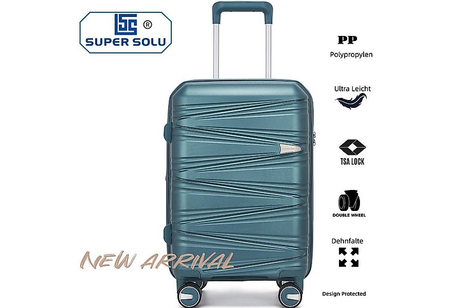 Super Solu Hartschalen-Trolley 20 Zoll Hartschalenkoffer aus Polypropylen, günstig online kaufen