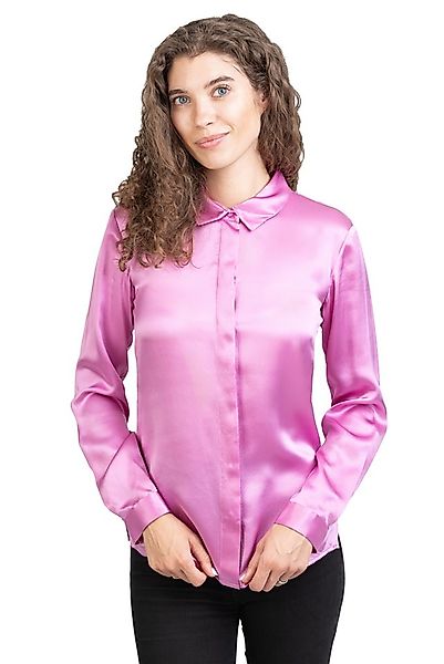 Posh Gear Seidenbluse Camicia da Donna Bluse aus Seide blickdichte Seide günstig online kaufen