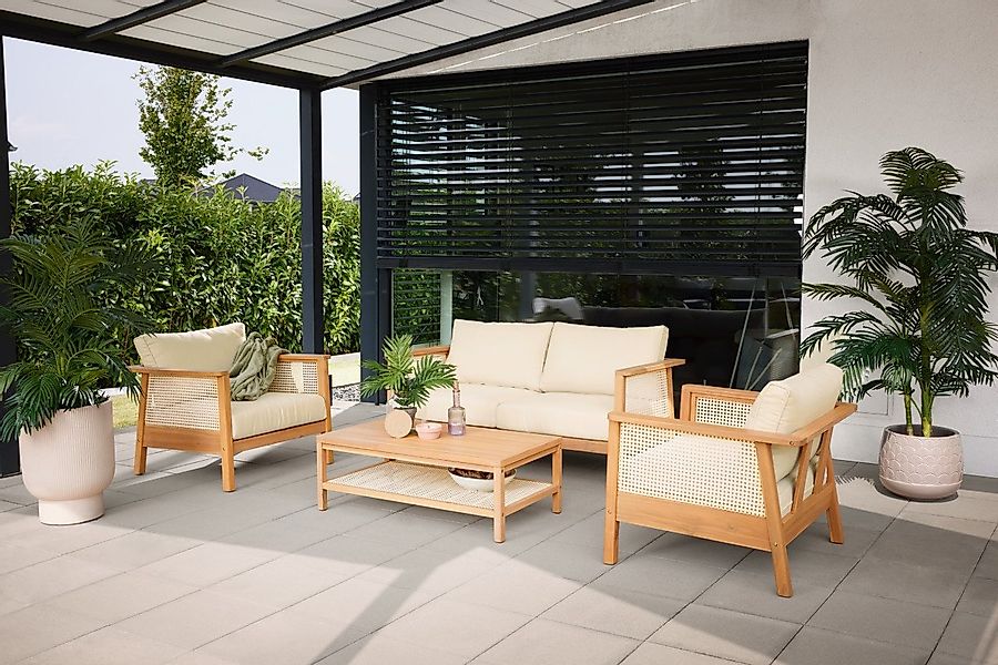Primaster Gartenlounge-Set Primaster Gartenmöbel-Set Aruba Akazie/Wiener, W günstig online kaufen