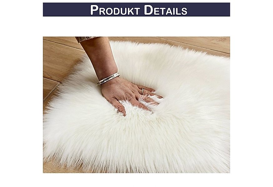 BTTO TEPP Hochflor-Teppich Fellteppich,Kunstfell,Weich,Hochflor Shaggy Tepp günstig online kaufen