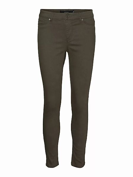 VERO MODA Vmhotseven Knöchellange Normal Waist Slim Fit Jeans Damen Grau günstig online kaufen