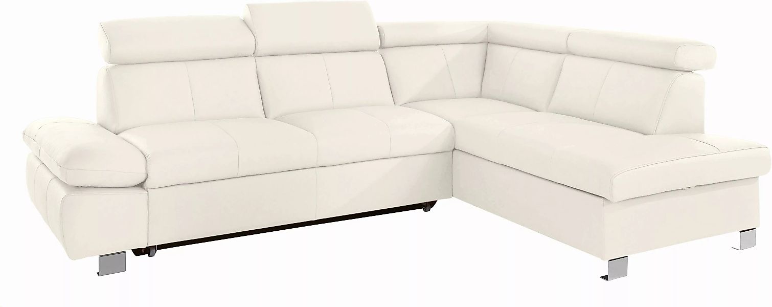 exxpo - sofa fashion Ecksofa Happy, wahlweise mit Bettfunktion, L-Form günstig online kaufen