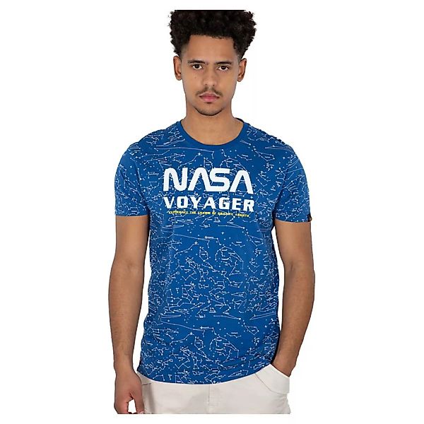 Alpha Industries Nasa Voyager Aop Kurzärmeliges T-shirt 3XL Nasa Blue günstig online kaufen