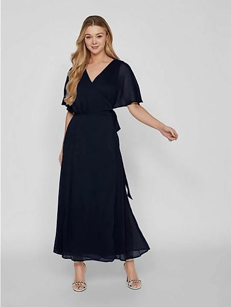 Vila Shirtkleid Elegantes Wickelkleid mit Gürtel Maxi Long Dress VIRILLA (e günstig online kaufen