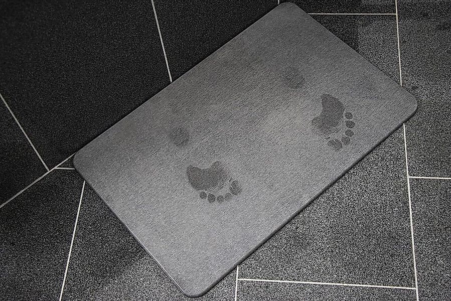 Conmetall Meister Badematte Kieselgur Badematte 60x39cm Naturmaterial Antib günstig online kaufen