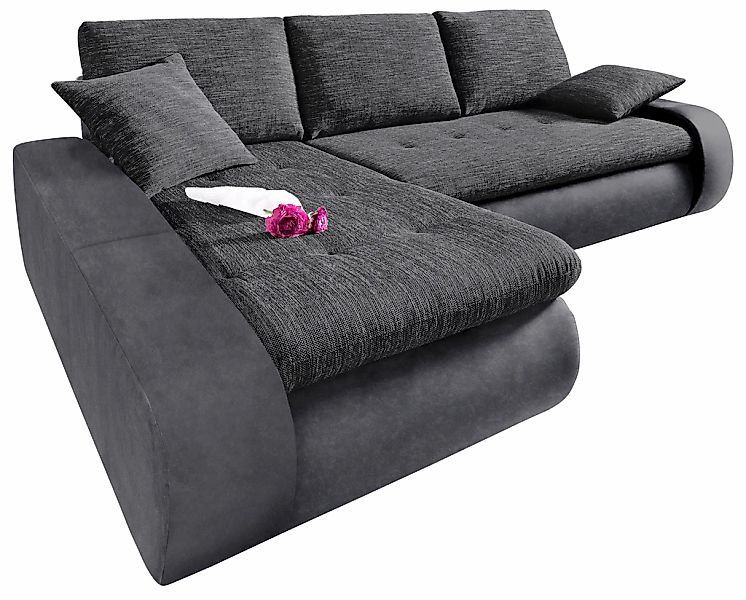 TRENDMANUFAKTUR Ecksofa "Indie, modern und bequem, Materialmix, OTTOs Choic günstig online kaufen