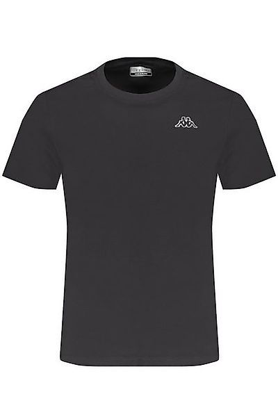 Kappa T-Shirt Herren Slim Fit Kurzarm T-Shirt Schwarz mit günstig online kaufen