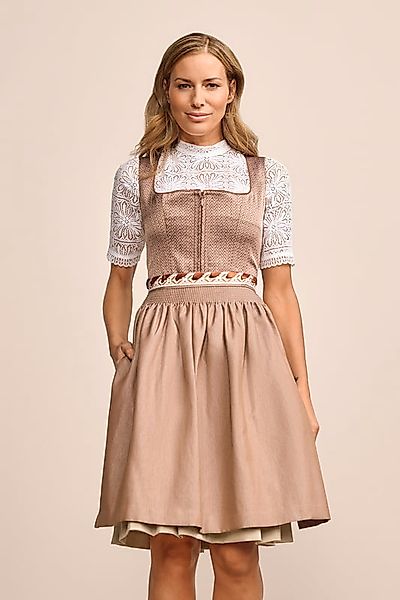 KRÜGER COLLECTION Dirndl Midi Dirndl mit Struktur günstig online kaufen