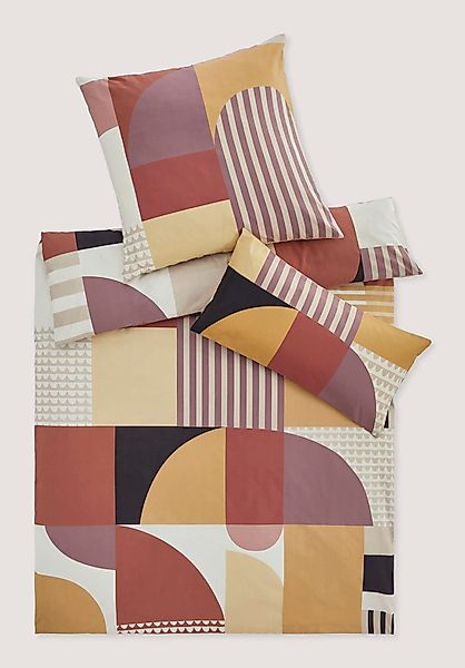 hessnatur Renforcé Bettwäsche-Set RAOUL aus Bio-Baumwolle - braun - Größe 1 günstig online kaufen
