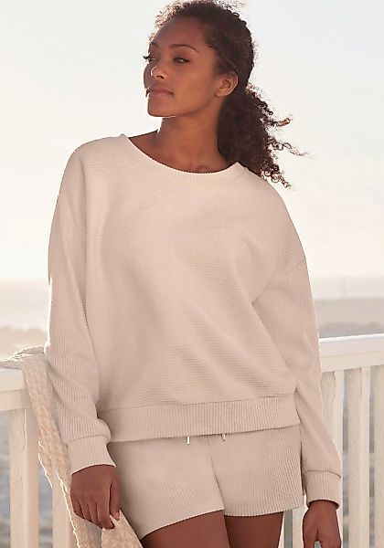 s.Oliver Sweatshirt, aus Ripp-Qualität mit überschnittenen Schultern, Loung günstig online kaufen