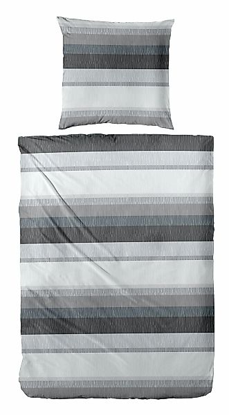 Primera Bettwäsche "Biber-Bettwäsche Roommate" 2 Stk. tlg. mit dezenten Mus günstig online kaufen