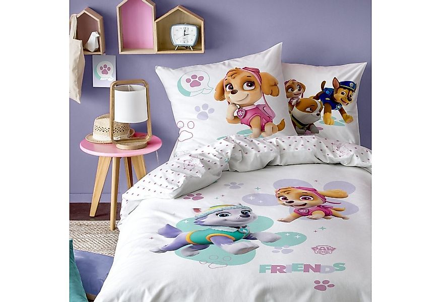 MTOnlinehandel Kinderbettwäsche Paw Patrol 135x200 + 80x80 cm, 100 % Baumwo günstig online kaufen