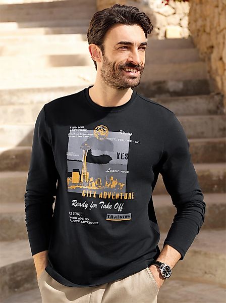 Catamaran Rundhalsshirt "Langarm-Shirt", 1 Stk. günstig online kaufen