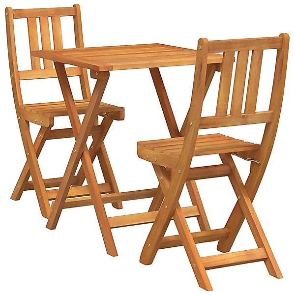 vidaXL 3-Teiliges Bistro-Set Klappbar aus Akazienholz 4105509 günstig online kaufen